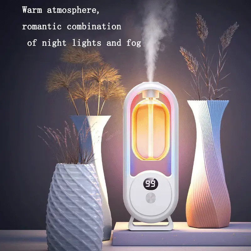 Essential Oil Aromatherapy Machine - Multi mode adjustable, desktop and wall mounted, silent, automatic off, LED light, suitable for home, office, spa center and yoga