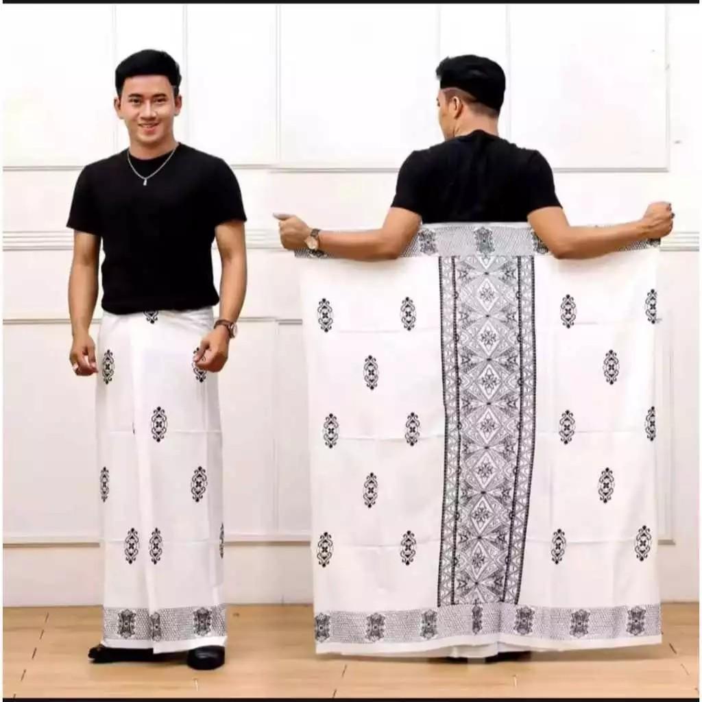 Trend Fashion Sarung Batik Sarang Tawon Gus Iqdam Edisi Ramadan - Bahan Rayon Prima Tebal Adem - Kain, Katun, Santri, Hitam, Navy Motif Nyaman Printing Pekalongan Muslim Dewasa
