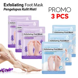 [3 PCS] Foot Mask Masker Kaki Pengelupas Kulit Mati dan Perawatan kaki Tumit Kering dan Pecah Pecah