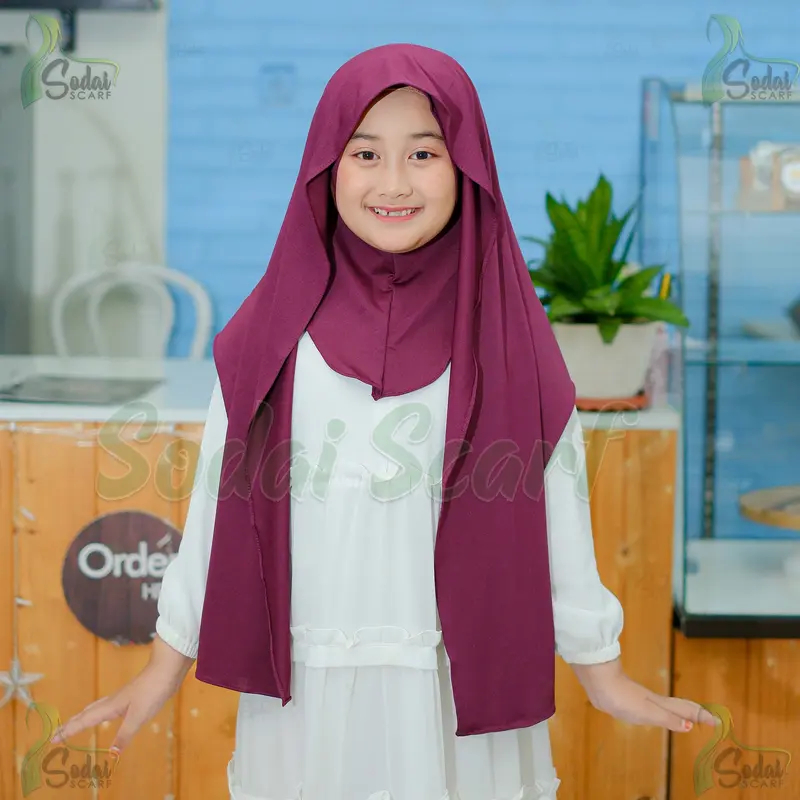 Pashmina Instan Inner Leher Anak Remaja 7-13 tahun Jersey Premium 3