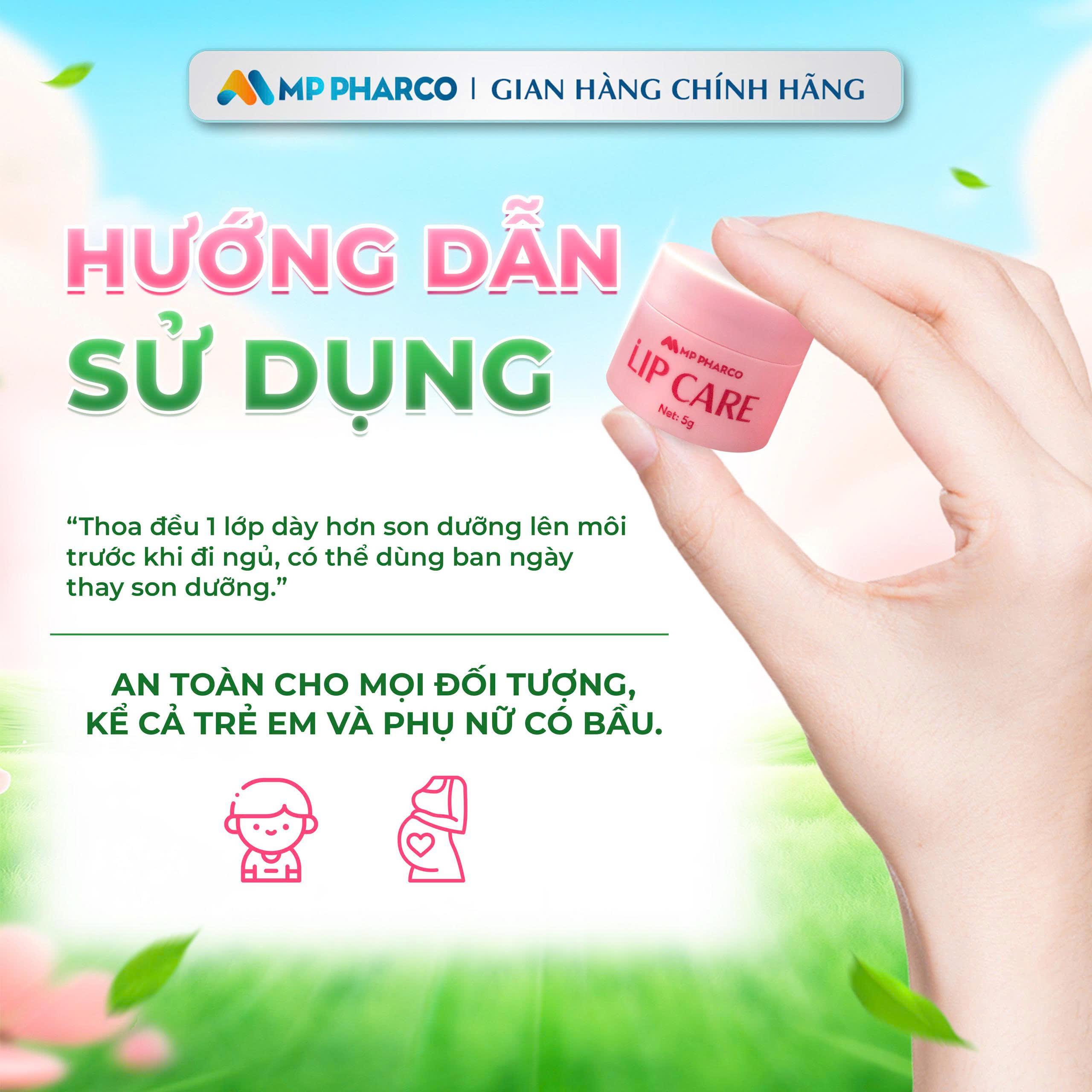 K48 Ủ môi LIP CARE MP PHARCO Hỗ trợ dưỡng ẩm , mềm môi, căng mọng môi 5g Women