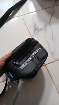 Product Review of Waistbag Tas Selempang Hitam Polos Pria dan Wanita Waterproof/Antiair Pinggang Slingbag waistbag casual wesbek kecil merah maron from M**i m**h 1