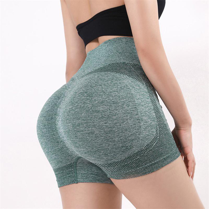 Product Introduction of Kembali Ke Alam Semula Jadi-seluar pendek cepat kering untuk wanita, Seluar pendek sukan langsing untuk Yoga, gim, senaman, seluar anjal ketat untuk Kecergasan, Bingkap Musim Panas waistband tide blue 15