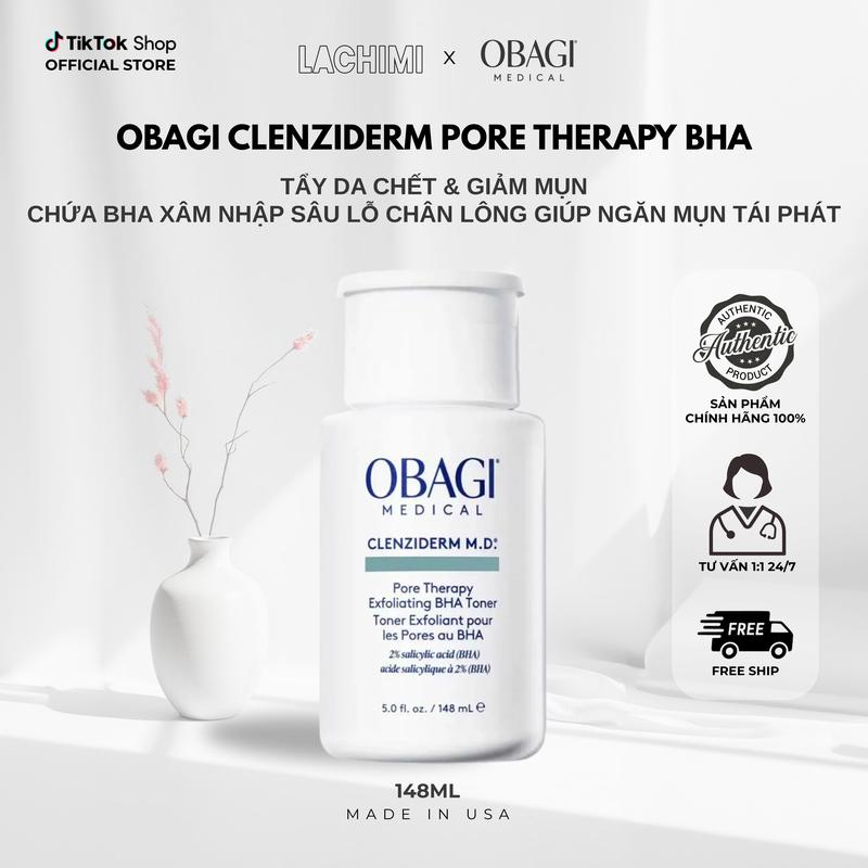   Hàng Công ty  Y3_Obagi   BHA Dung dịch tẩy da chết ngừa mụn chứa BHA Obagi Clenziderm MD Pore Therapy 