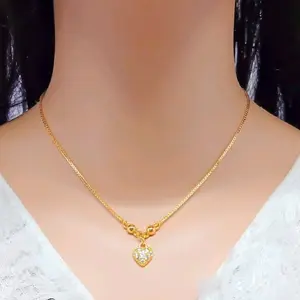 Kalung Anak Perempuan Motif Love Xuping Tahan Karat - 35cm Cantik Costume Fashion Kids