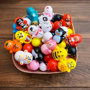 Mainan Tumbler Berayun Karakter Lucu Anti Jatuh untuk Bayi Balita Bahan Plastik Ringan Tahan Lama Membantu Keterampilan Motorik Sensorik dan Kreativitas