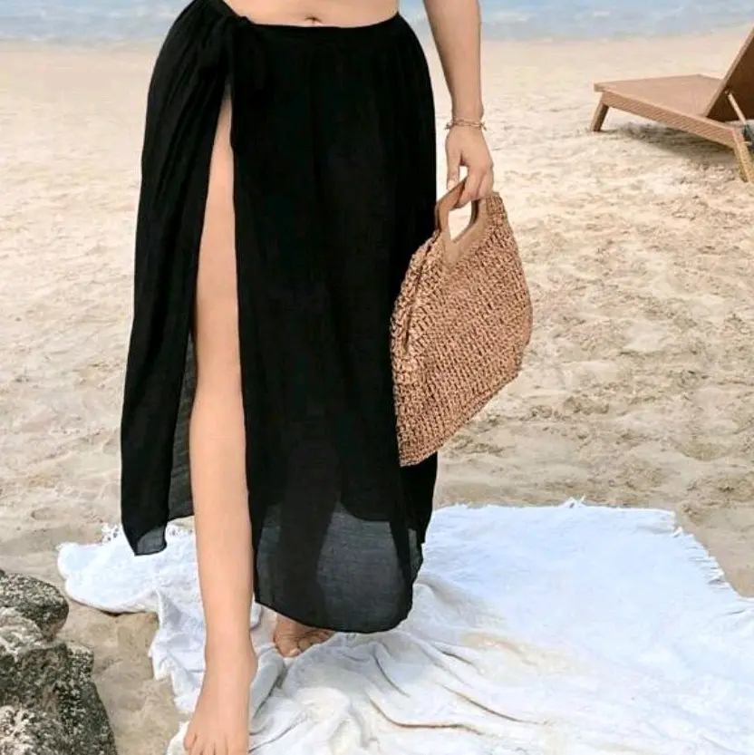 WOMENS BEACH MESH COVER UP SKIRT