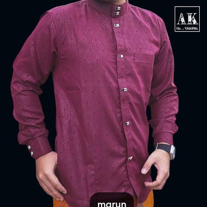 busana muslim peria koko sultan terbaru koko dewasa Baju Pria Atasan anggun xl Formal 9