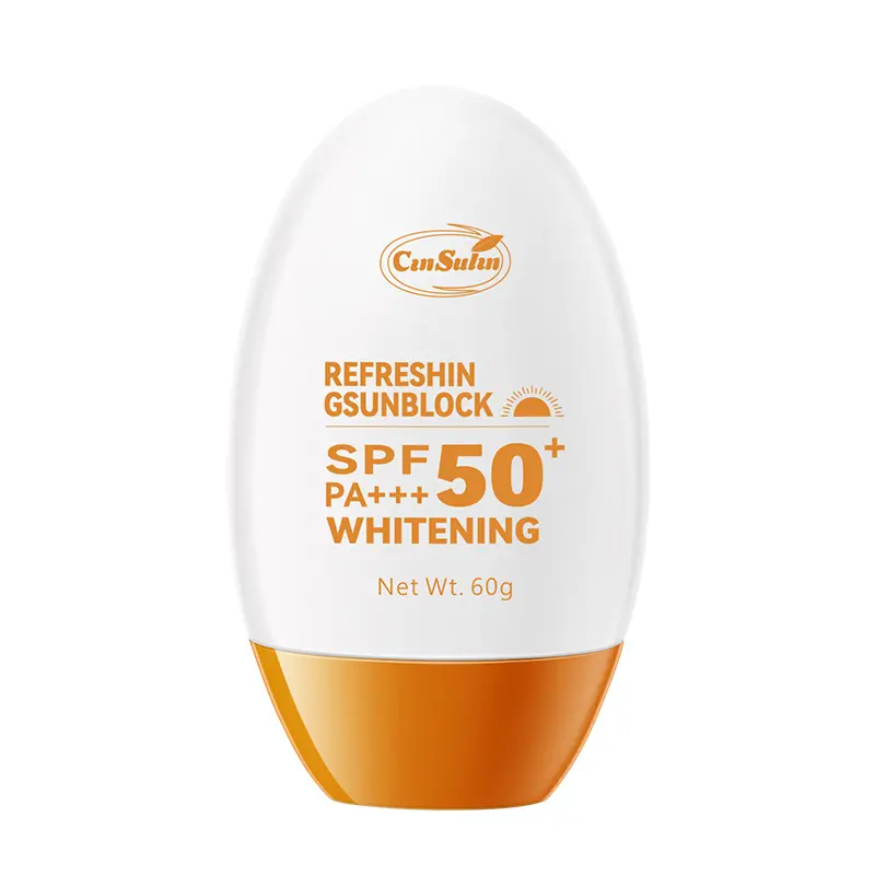 【+30000 untuk 2PC】Memrefresh Sunscreen,Yellow Hat Sunscreen,UV Protection SPF50+ PA+++ Facial Kuning Wajah Muka Berjerawat 4