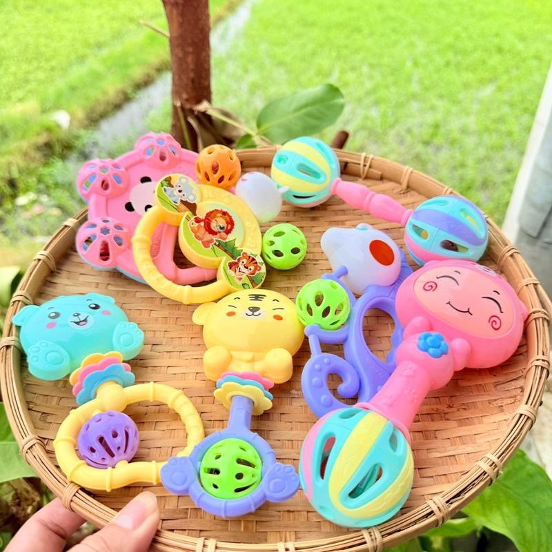  Combo 7 món lục lạc xúc xắc đồ chơi cho bé 