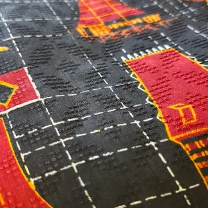 Kain Batik Nias DOBY motif Tanö Niha kotak kecil hitam