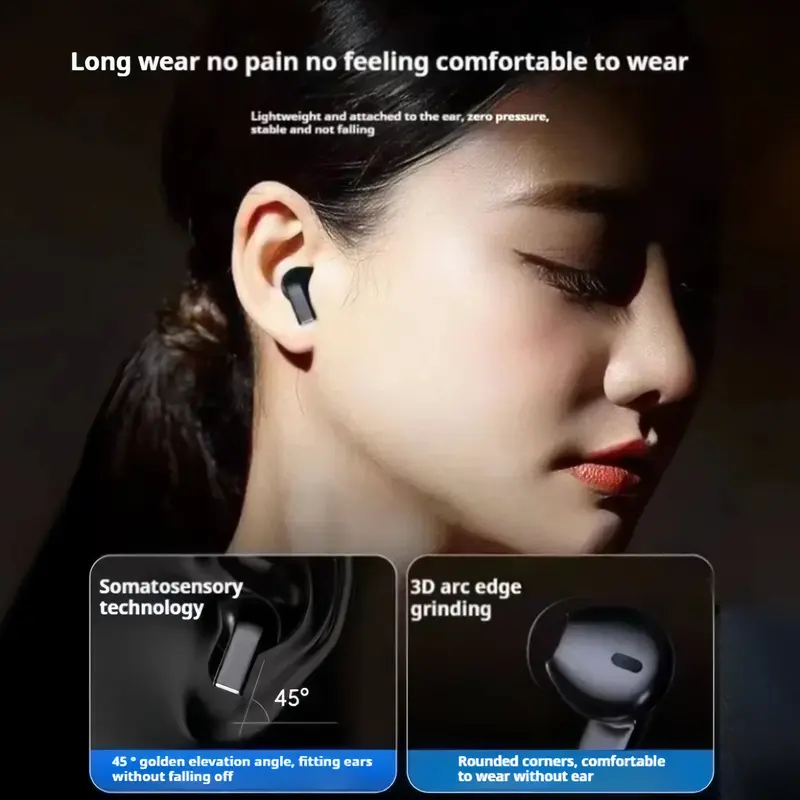 KEEP YOUNG Tai nghe PRO5S [2 Quà tặng miễn phí] 1 Nhãn dán hoạt hình+1 Bao tay chơi game, Âm thanh nổi mức HiFi, Micrô tích hợp, Chống nước iPX5, Điều khiển cảm ứng, Khử tiếng ồn cho iPhone và Andriod 8