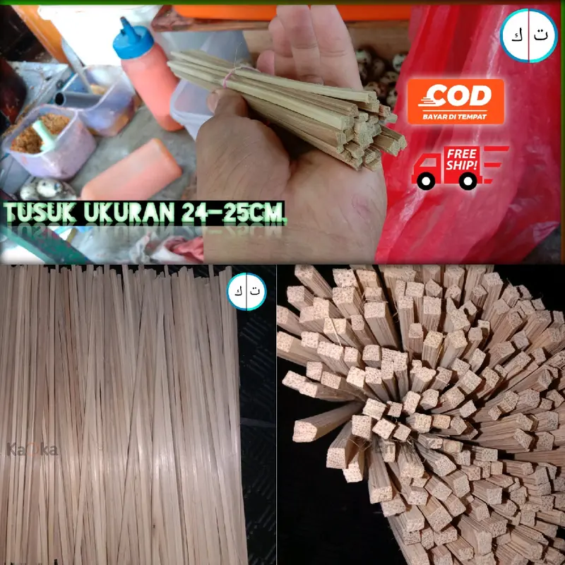Tusuk biting papeda telur gulung isi 100 pcs Ayam 1