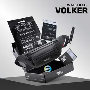 EVERNEXT Tas Selempang Pria Anti Bara Waist Bag Waterproof Pria Sling Bag Volker Pria Anti Air Tas Pinggang Distro Pria Waistbag Cowok
