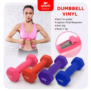 SPEEDS Dumbbell Cewek Berat 1kg Alat Angkat Beban Cewek Dumbel 012-2