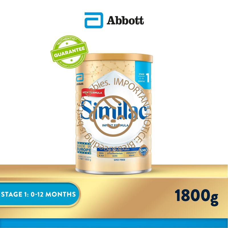 Similac 5MO Stage 1 Infant Milk Formula 1.8kg (0-12 months) 0