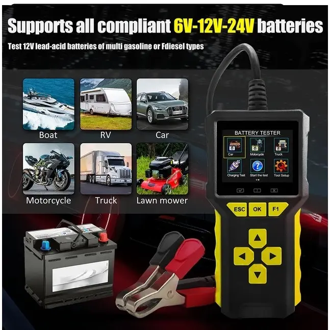 BT80 2 IN 1 OBD2 II Scanner Mobil dan Battery Baterai tester Pembaca Cek Kode Diagnostic OBD 2 BT 80 BT-80 Error Code Check Engine + Aki Test 8