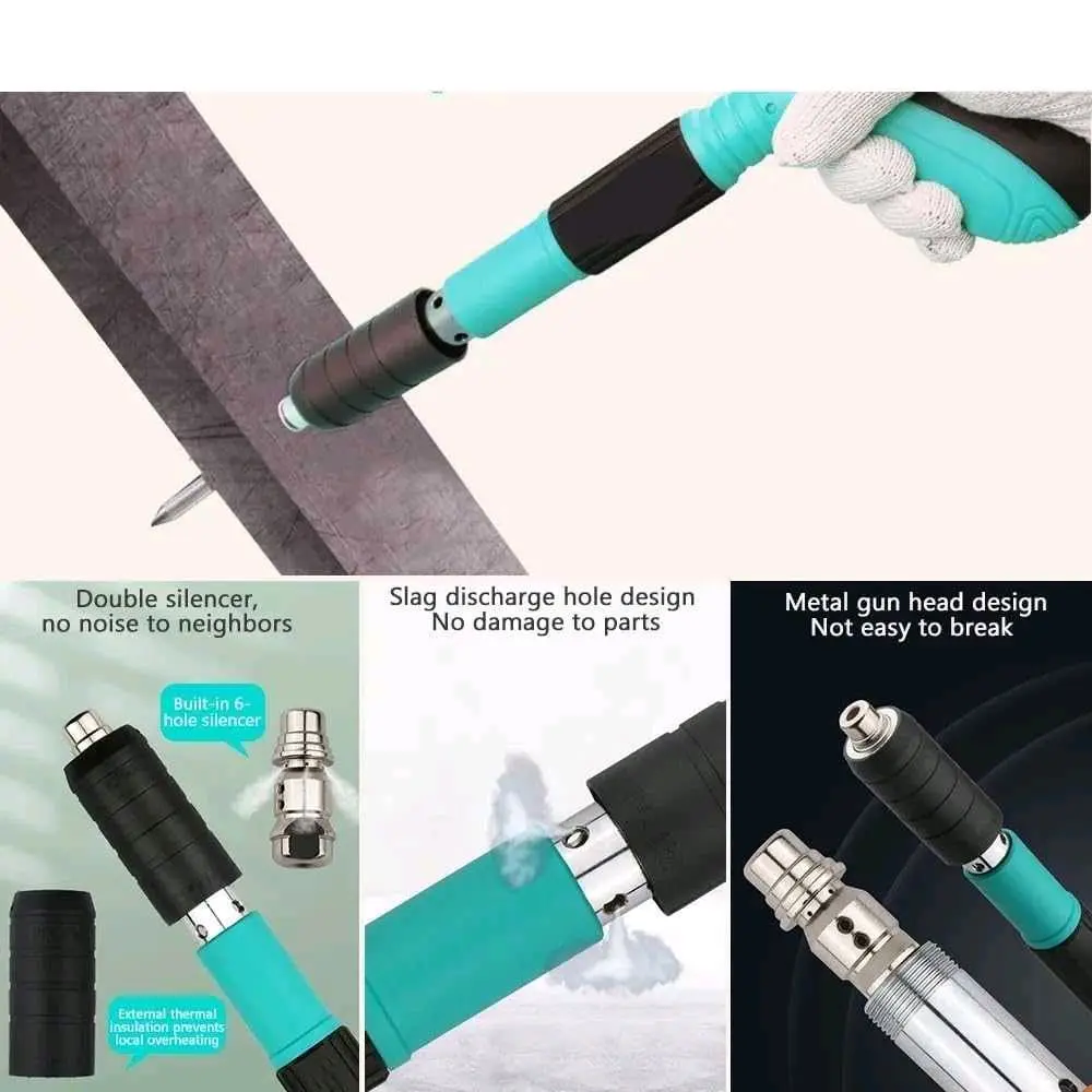 Alat Paku Tembak Ramset Manual Mini Nail Gun Silencer Nails