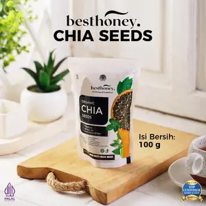 Bestorganic - Chia seed Organik Grade Premium 100gr - Biji - Black