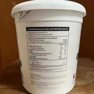 A Biokul Stirred Yogurt Plain 1 Liter (1000 Ml)