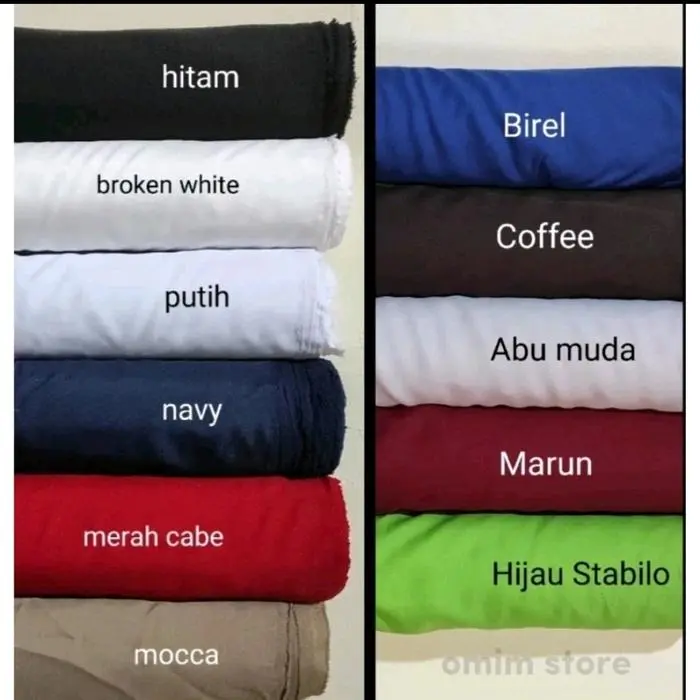 CV SunjayaTextile OS Kain Furing Asahi Grade A eceran per  meter Bahan lapisan Dress, Gamis, Jaket, Rompi, Celana, Jas dll  Tahan air Anti Kusut Bisa Dicuci - Putih, 1 meter