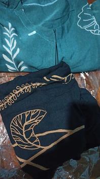 Product Review of Kaftan Batik Daster Gamis Muslim Hitam Wanita Busui Resleting Jumbo Kain Rayon Tebal Nyaman Dress Panjang from D**z 0