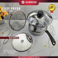 Gambar [EKSKLUSIF CECEKETARKETIR] SUBRON Panci 22cm Deep Fryer Rebus Kukus goreng Steam Saringan Multifungsi 3in1 Stainless tempat goreng sekaligus tirisan Gambar dari SUBRON KITCHENWARE Kab. Bandung 5 Tokopedia