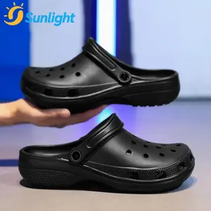 【Sunlight】Sendal Selop Wanita Sendal Kodok Wanita Sepatu Fuji Wanita Clog Beige Cewek Casual Fashion Korea Baim Kekinian size 36-45