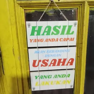 Hiasan dinding kata-kata MOTIVASI model gantung Elegant