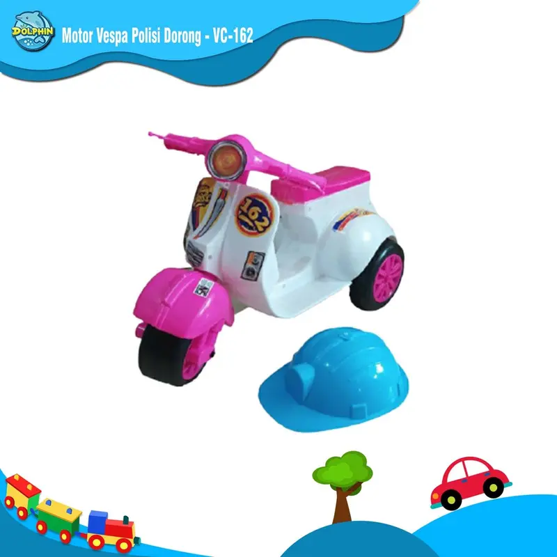 Sepeda Motor Vespa Mini Anak VC – Mainan Bisa Dinaiki, Roda Stabil, Cocok Anak Usia 1–4 Tahun 2