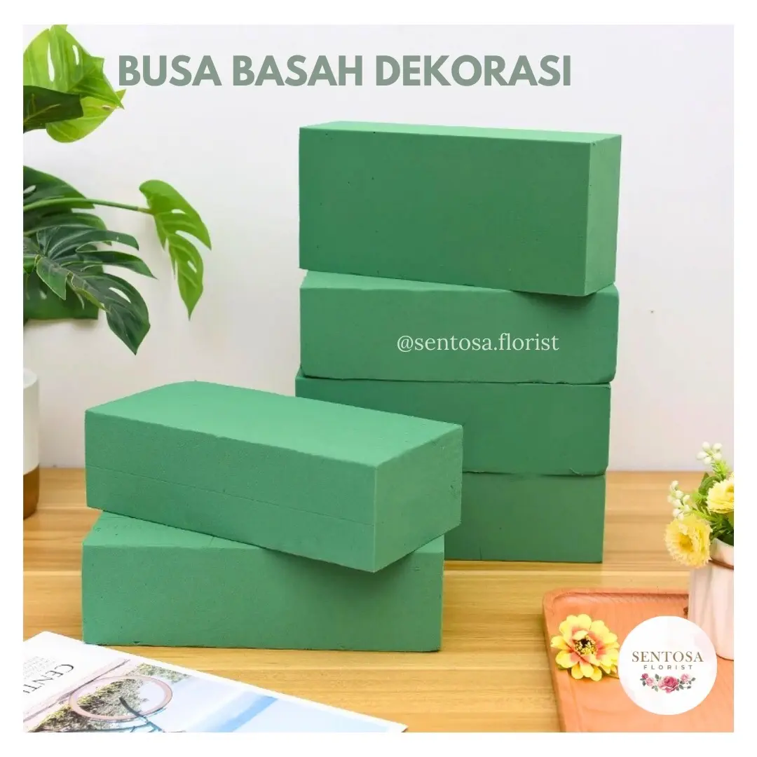 [ECERAN] BUSA KERING DAN BUSA BASAH DEKORASI/BUSA UKURAN 20X10 FLORAL FOAM DEKORASI