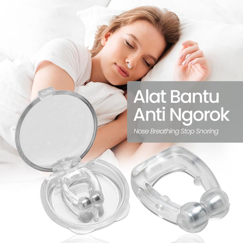 KWD Alat Bantu Anti Ngorok Nose Breathing Stop Snoring Magnetic - AS30 - Transparent dengan Kotak Penyimpanan 0