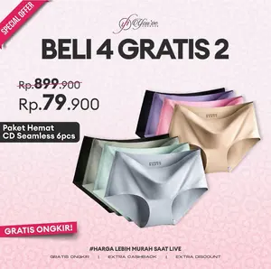 WIMIU X DEWI PERSIK PAKET 6 PCS CELANA DALAM SEAMLESS PANTY CD PAKAIAN DALAM WANITA PEREMPUAN Nyaman Cantik Dalaman C920 WIMIU X DEWI PERSIK PAKET 6 PCS CELANA DALAM SEAMLESS PANTY CD PAKAIAN DALAM WANITA PEREMPUAN Nyaman Cantik Dalaman C920