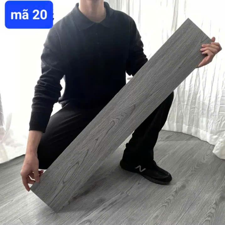 Combo 14 tấm 1m vuông lót sàn giả vân gỗ tự dán keo sẵn kích thước 45x15cm mã bán chạy hiện nay