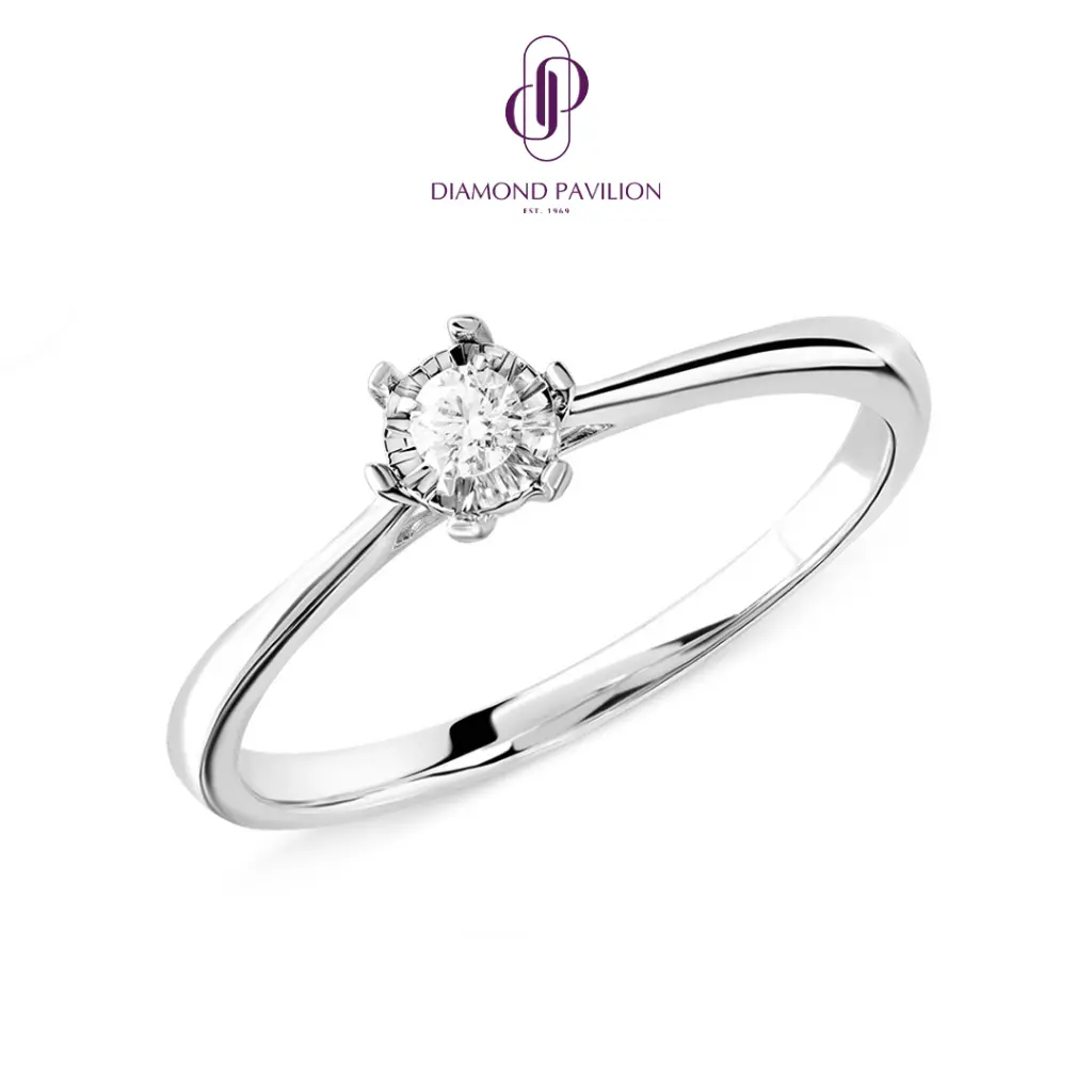 Diamond Pavilion Cincin Emas Batu Berlian Vowy Ring