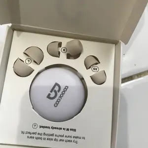 [BUKAN TWS] GOOJODOQ 24dB Noise Cancelling Silicone Earplugs - Extra Soft Silicone, 4 Sizes, Secure Fit for Sleeping and Travel