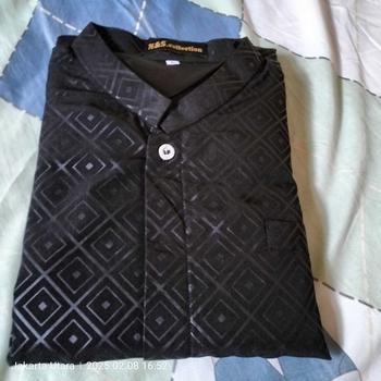 Product Review of jasko  Pria Dewasa Baju bahan embos Premium Nyaman, Panjang, Kain, Formal,  Hitam from P**A K**I 0