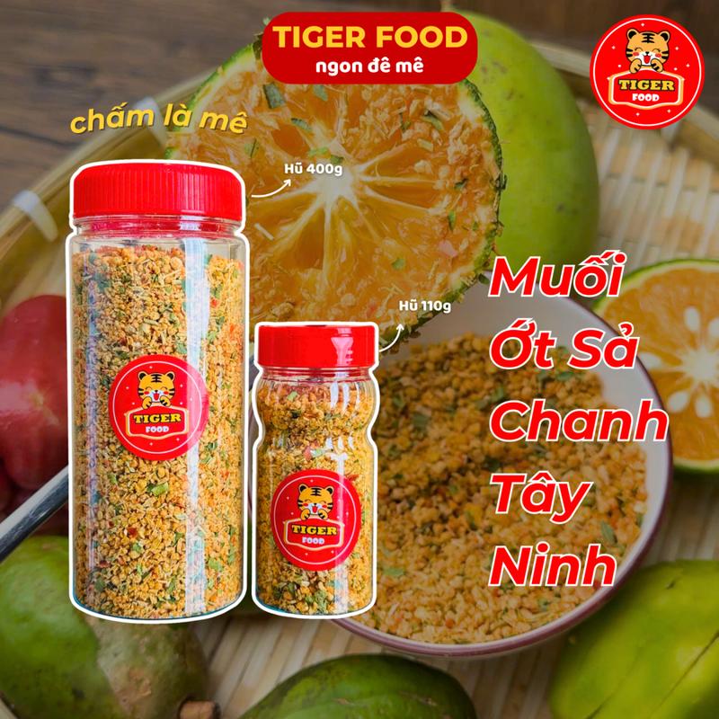 Muối Ớt Sả Chanh Tây Ninh - TIGER FOOD Muối Ớt Mix Sả Lá Chanh Chấm Trái Cây - Đặc Sản Tây Ninh - Muối chấm - Đồ ăn vặt
