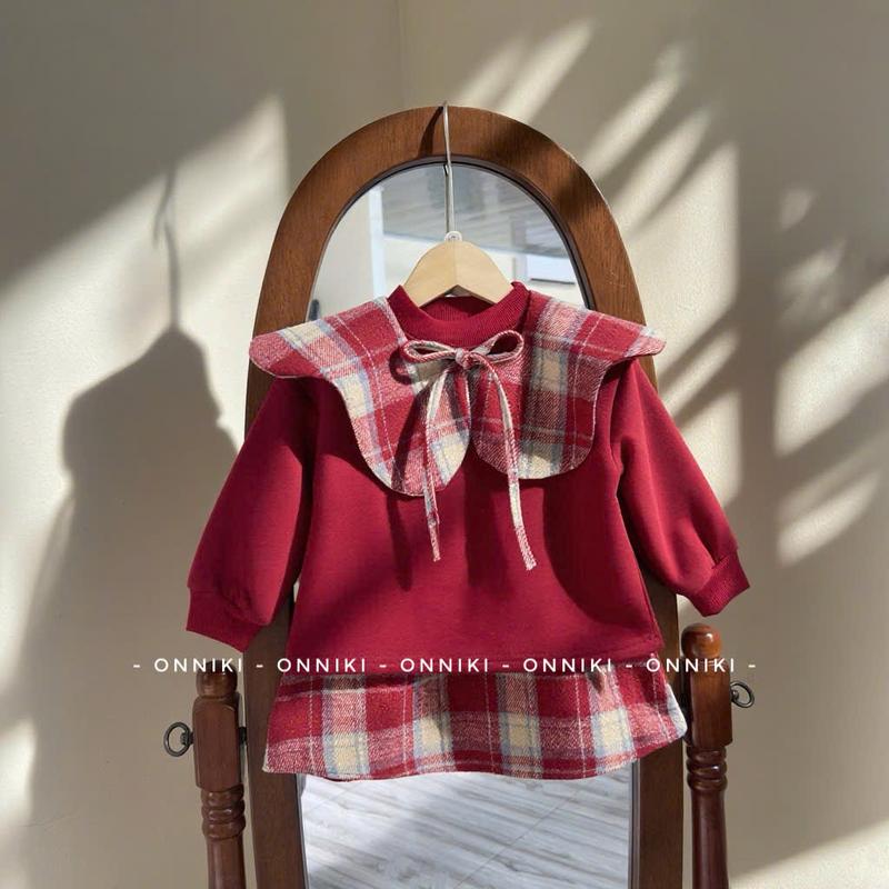 { Onniki x Affiliate } BST Tết Mix Cổ Yếm Cổ Lông Cừu Style Hàn Dành Cho Bé Gái Dày Dặn - Ấm Áp Size Từ 6-25kg