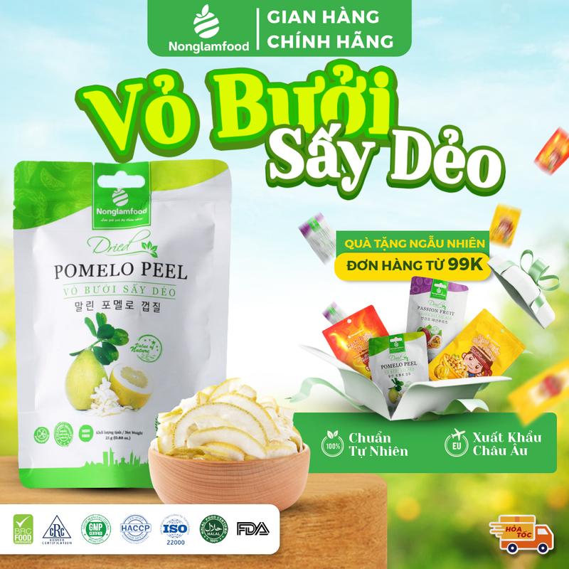 Vỏ Bưởi Sấy Dẻo Nonglamfood 25g Healthy Snack