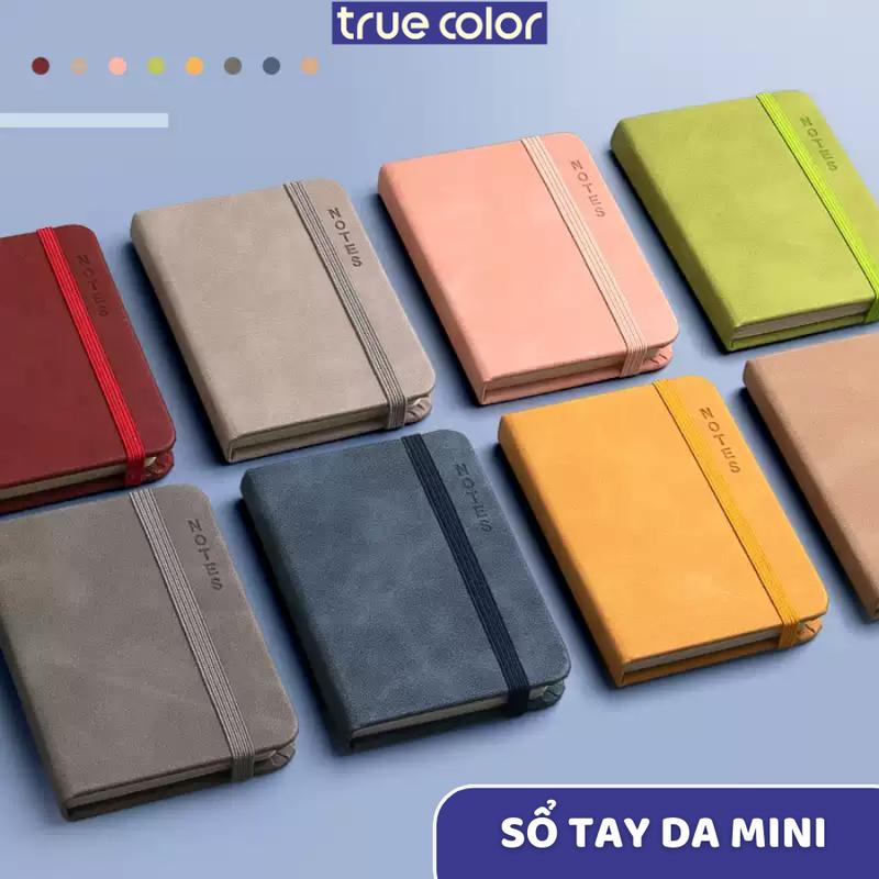 Sổ Tay Ghi Chép Mini A7 160 Trang(80 tờ) Nhỏ Gọn Cầm Tay Tiện Lợi, Sổ Da Dày Dặn Chống Nước Giấy Kẻ Ngang Quà Tặng Sang Trọng Ghi Chú Tiện Lợi