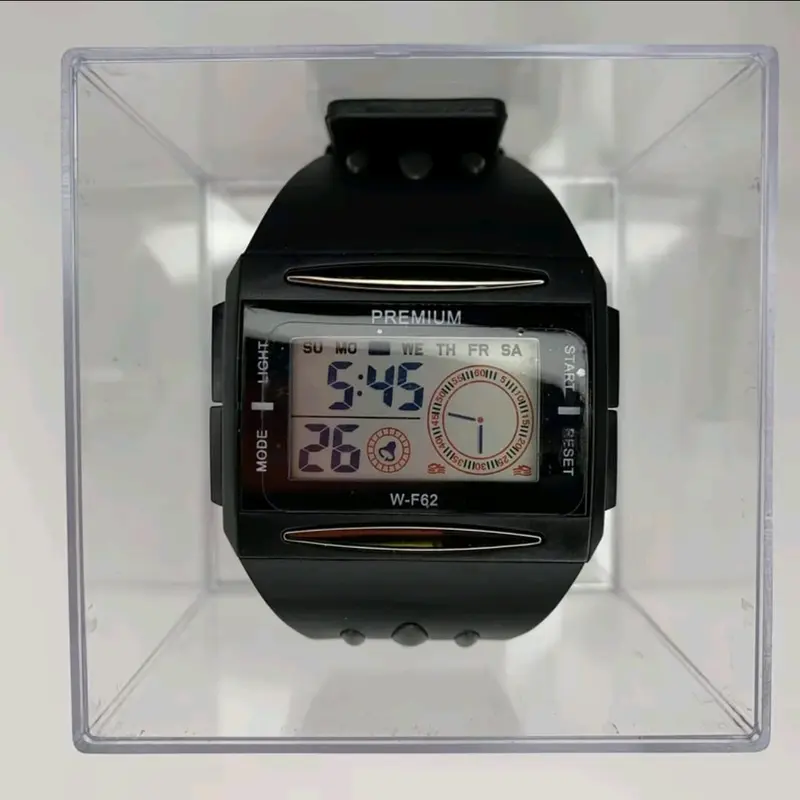 100 % Original Jam Tangan Lasika Bentuk / Body Kotak Anti Air watchh { dapat box , baterai cadangan + gelang } 2