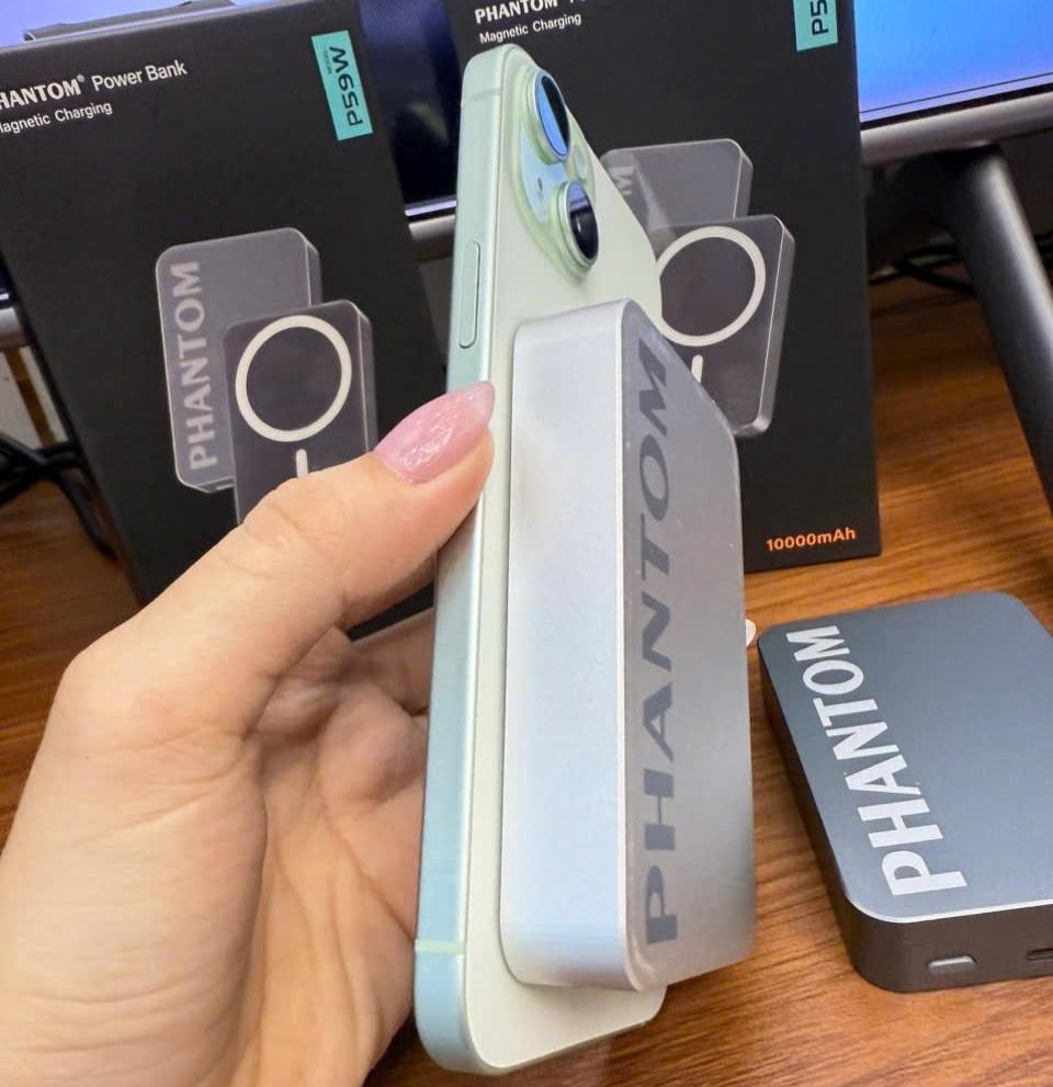[CÓ 3C] Cục sạc DP không dây PHANTOM P59W 10000mAh TypeC PD 20W, Sạc Từ ...