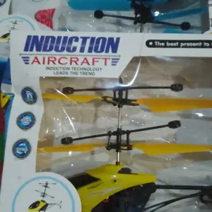 Mainan Helikopter Remote Control RC Terbang Sensor Tangan LED USB Cas Anak Anti Banting