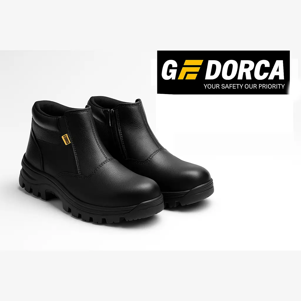 GEDORCA ASTRO 01 Sepatu Safety Pelindung Besi RES Sletting Bot – Kuat & Tahan Lama sepatu proyek sepatu kerja