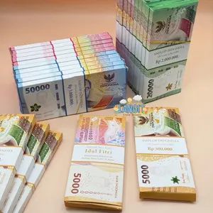 Amplop Lebaran Motif Uang Segepok Motif 3D ukuran Panjang isi 5 pcs untuk Idul Fitri