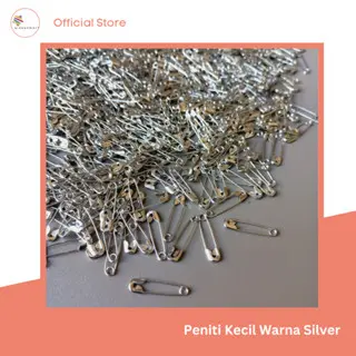 Peniti Kecil Isi 50 Pcs Warna Silver Gold - Peniti Tebal Kualitas Premium - Safety Pins - Peniti Hijab Jilbab