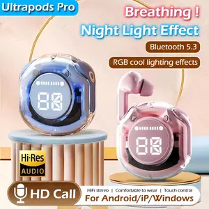 Air31 Earphone Bluetooth dengan Mikrofon HiFi Stereo Headset Bluetooth Sentuh Speaker Mini Bluetooth Headset Bass Olahraga Ultrapods Pro TWS Macaron tersedia dalam berbagai warna Peredam Headphone Earbuds Wireless tws hk16 tws