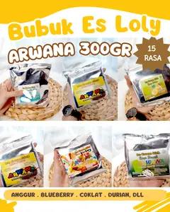 Bubuk Arwana 300gr Aneka Rasa | Bubuk Perisa Es Krim & Minuman Premium