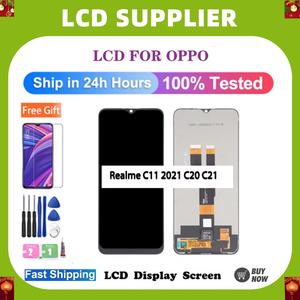 For OPPO Realme C11 2021 C20 C21 realme narzo50i lcd Display touch screen Replacement Free gift of protective film tools and glue  Cellphone Accessory Installation